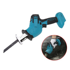 Blue Cordless Electric Reciprocating Saw Cutter with Blades without battery