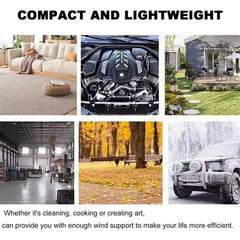 Stepless Cordless Leaf Blower w/2 Batteries Portable Handheld Turbo Jet Fan AU