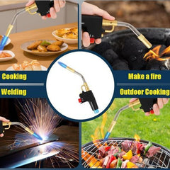 Propane Mapp Torch Head with Trigger Igniter 3 Nozzles TS8000 High Intensity AU