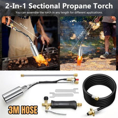 Upgrade Propane Torch Weed Burner with 9.84FT Hose 1,800,000 BTU High-Output AU
