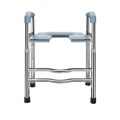 Upgrade 64-74cm Raised Toilet Seat Riser w/ Arms For Elderly Handicap Bathroom
