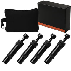 Adjustable Auto-Stop Tire Deflator Valve Kit 10-30 PSI 4PCS Screw-on for Offroad