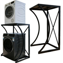 ORIGINAL Dryer Stand Maxi: Portable Dryer Rack Heavy Duty Steel Capacity Black for Washer/Dryer/Mini Fridge