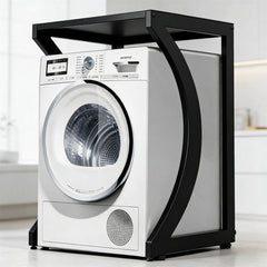 ORIGINAL Dryer Stand Maxi: Portable Dryer Rack Heavy Duty Steel Capacity Black for Washer/Dryer/Mini Fridge