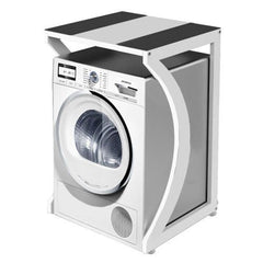 UPGRADE ORIGINAL Dryer Stand Maxi: Portable Dryer Rack Heavy Duty Steel Capacity white for Washer/Dryer/Mini Fridge