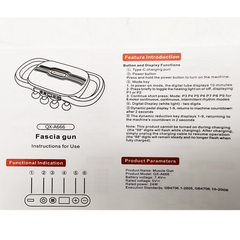 24 Heads Fascia Massage Gun Muscle Relax for Legs,Back,Waist,Hips Massage AU