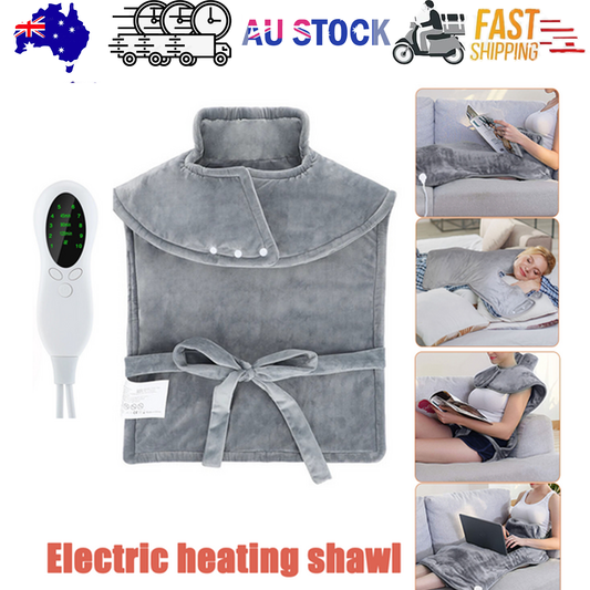 Portable Electric Heating Pad Wrap Heated Neck Shoulder Back Warm Pain Relief
