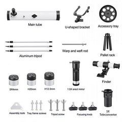 Pro Astronomical Telescope 114mm Aperture 875X Zoom HD High Resolution