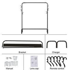 Black Heavy Duty Clothes Rail Rack Hanging Garment Display Stand Shoe Storage Shelf