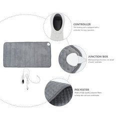 Electric Heat Pad Adjustable Heating Mat Warmer Blanket Back Pain Relief 100x50cm