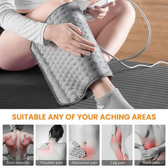 Electric Heat Pad Adjustable Heating Mat Warmer Blanket Back Pain Relief 100x50cm