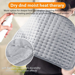 Electric Heat Pad Adjustable Heating Mat Warmer Blanket Back Pain Relief 100x50cm