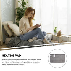 Electric Heat Pad Adjustable Heating Mat Warmer Blanket Back Pain Relief 100x50cm