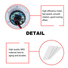 12V Ceiling Fan Portable Solar Power 3 Blade 0.7AMP Caravan Camping Outdoor