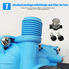 11.3LPM 55PSI 12V Water Pump for Caravan Motorhome Camper Trailer Boat RV