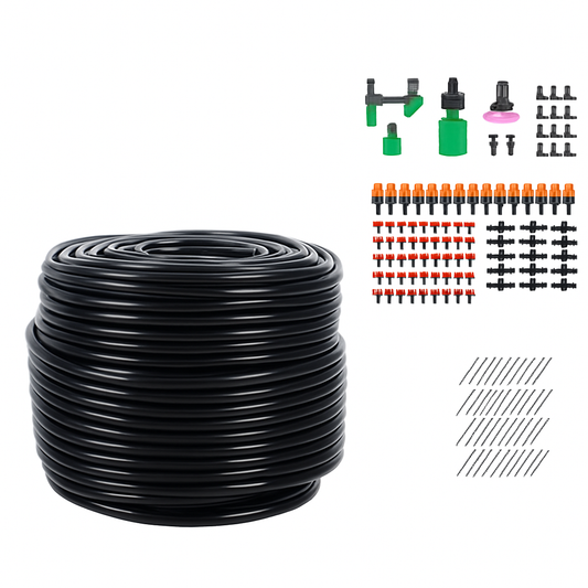 201X 50M Hose Garden Irrigation System Greenhouse Plant Watering DIY Micro Drip