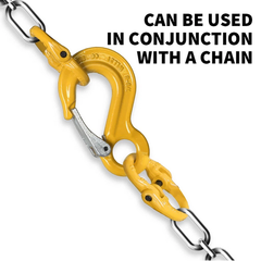 2X 8mm Hammerlock+ Eye Sling Hook Safety Chain Caravan Trailer connecting Extend