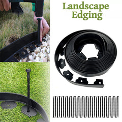 10M Fence Landscape Garden Lawn Edging Border Flexible Plant Grass Barrier