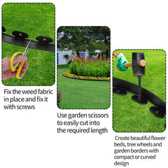 10M Fence Landscape Garden Lawn Edging Border Flexible Plant Grass Barrier