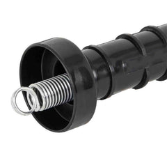 10x Electric Fence Gate Handle Compact Insulated Spring Handles with Hook Black