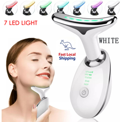 Rejuvenation Massager Neck Anti Wrinkle Face Beauty Device Skin Lifting Tighten White