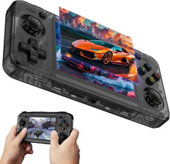 10000+ Games R36H Portable Video Game Consoles Retro Handheld Game Console Black