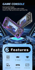 20000+ Games R36H Portable Video Game Consoles Retro Handheld Game Console purple