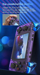 20000+ Games R36H Portable Video Game Consoles Retro Handheld Game Console purple