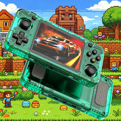 20000+ Games R36H Portable Video Game Consoles Retro Handheld Game Console Green