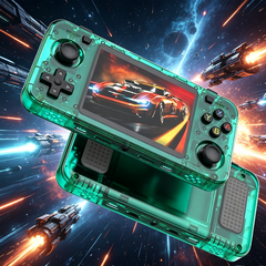 20000+ Games R36H Portable Video Game Consoles Retro Handheld Game Console Green