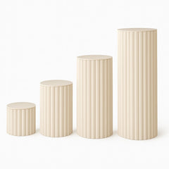 4 Hard Carboard Display Stand Round Plinth Cylinder Pedestal Wedding Flower