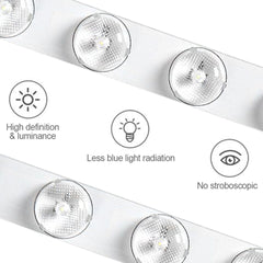 40cm black LED Ceiling Light Round 18W / 24W Oyster Lamp Modern Cool White Light