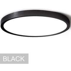 40cm black LED Ceiling Light Round 18W / 24W Oyster Lamp Modern Cool White Light