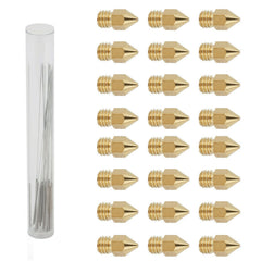 3D Printer 0.4mm Nozzle Throat & 0.4mm Extruder Brass Nozzle Printer Head Set