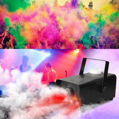 Fog Smoke Machine Fogger 500W RGB LED Party Club Disco Effect Wireless Control