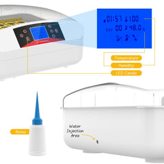 56 Eggs Automatic Incubator LED Hatching Digital Chicken Duck Poultry Hatcher AU