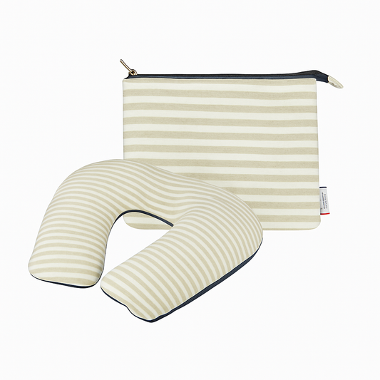 Inflatable U Shaped Travel Neck Pillow Portable Car Flight Head Rest Cushion