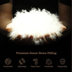 Goose Feather Down Quilt 500 GSM Duvet Doonas Queen:210x210cm