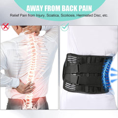 Lumbar Lower Back Support Brace Pain Relief Posture Orthosis Waist Belt Therapy