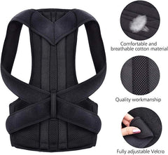 Posture Corrector Lumbar Brace Pain Relief Full Back Support Shoulder Brace Belt