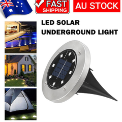 4pcs LED Solar Underground Light Waterproof Color Changing Garden Buried Lamp