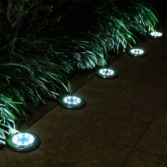 4pcs LED Solar Underground Light Waterproof Color Changing Garden Buried Lamp