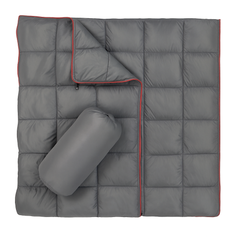 Down Camping Blanket Camping Hiking Puffy down Blanket Packable Lightweight GRAY