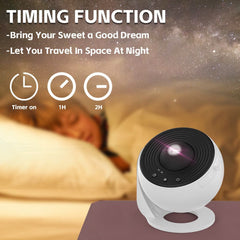 13in1 Galaxy Starry Sky Projector Night Light Rotating LED Planetarium Star Lamp
