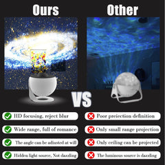 13in1 Galaxy Starry Sky Projector Night Light Rotating LED Planetarium Star Lamp