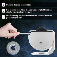13in1 Galaxy Starry Sky Projector Night Light Rotating LED Planetarium Star Lamp