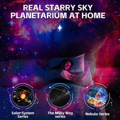 13in1 Galaxy Starry Sky Projector Night Light Rotating LED Planetarium Star Lamp