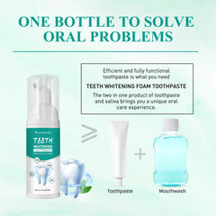 Foam Toothpaste Breath Freshening Whitening Toothpaste Tooth Anti-Moth Mouth Cleaning Tooth Stains And Gum Care