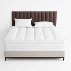 1500GSM Bamboo Mattress Topper Extra Thick 10CM Bed Topper Double: 137 x 191 + 40 cm