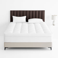 1500GSM Bamboo Mattress Topper Extra Thick 10CM Bed Topper Single: 90 x 191 + 40 cm